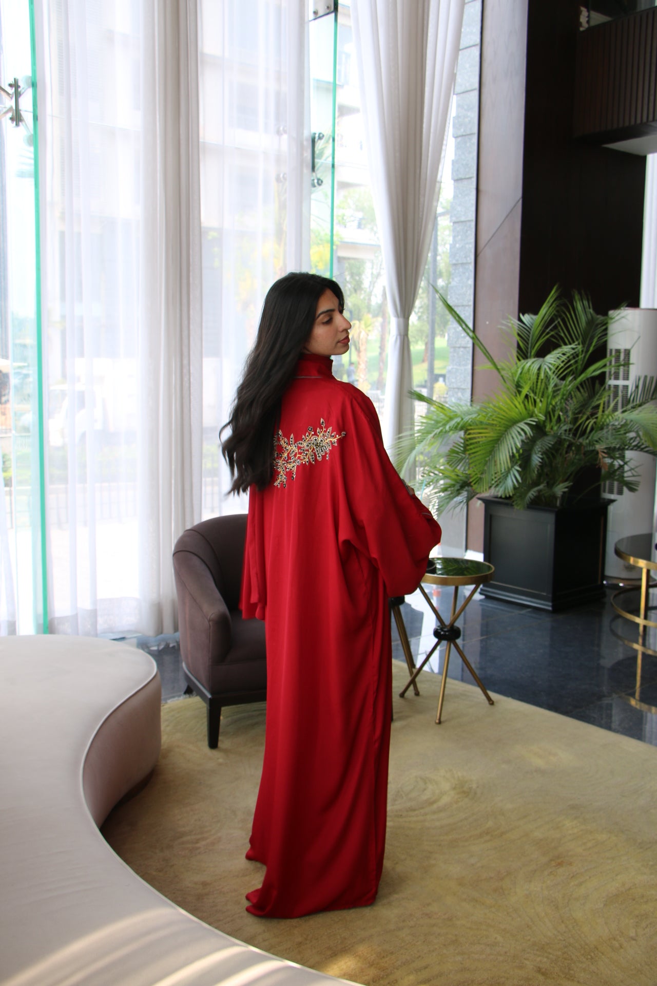 Rouge Abaya Set