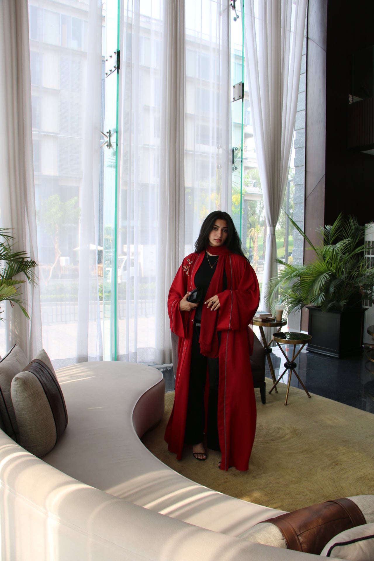 Rouge Abaya Set