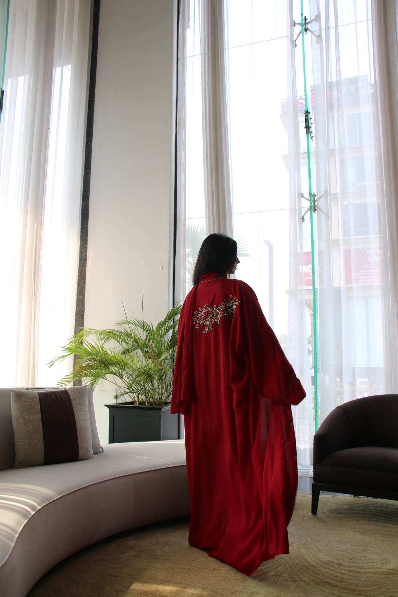 Rouge Abaya Set