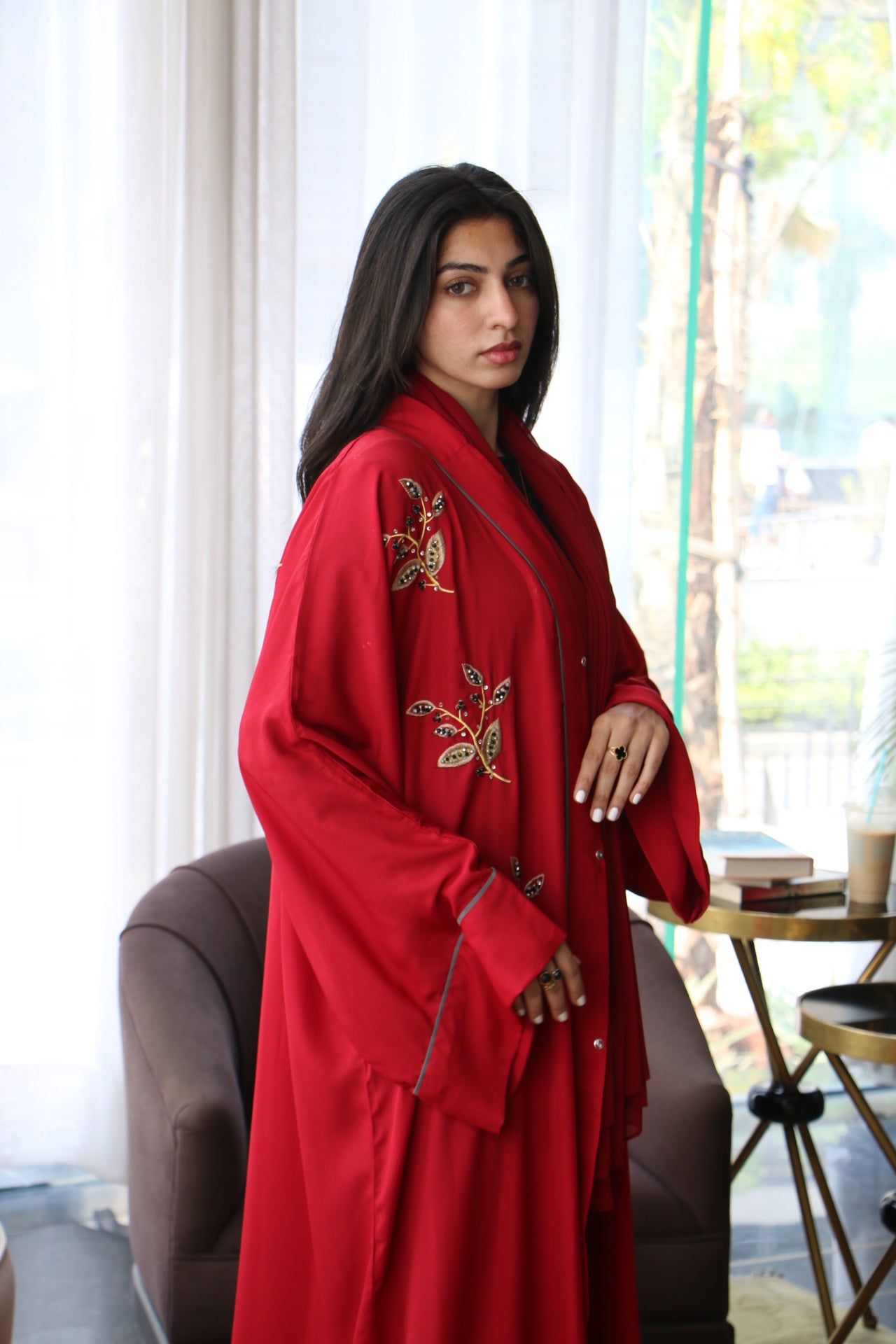 Rouge Abaya Set