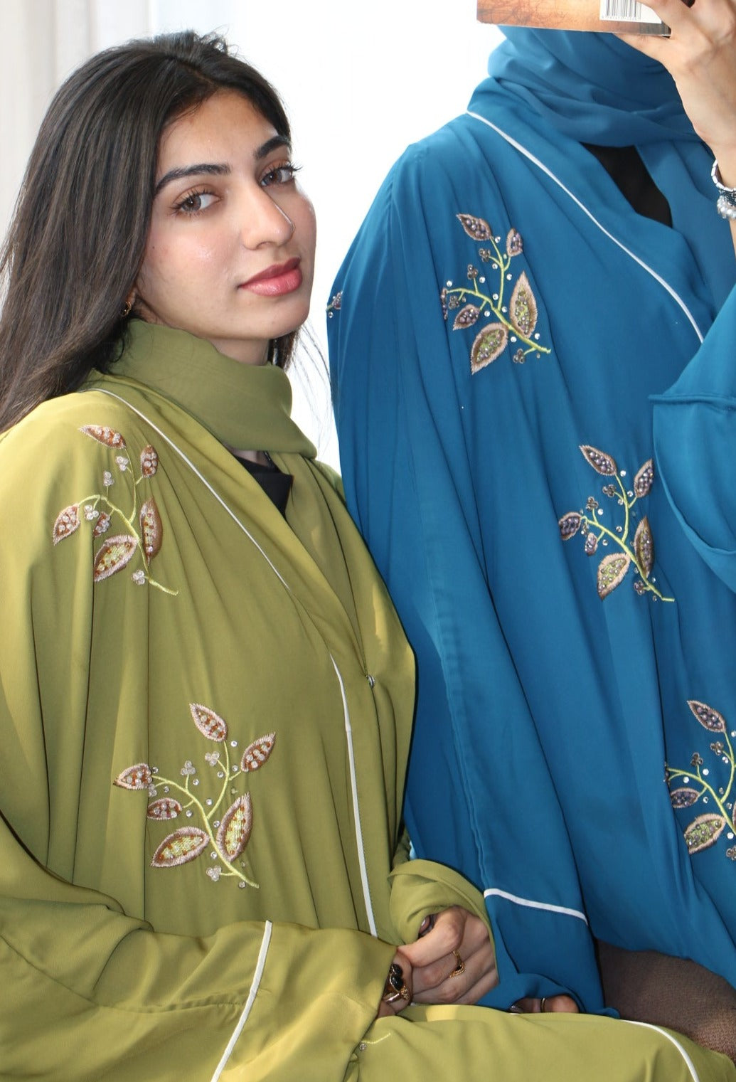 Olive Abaya Set