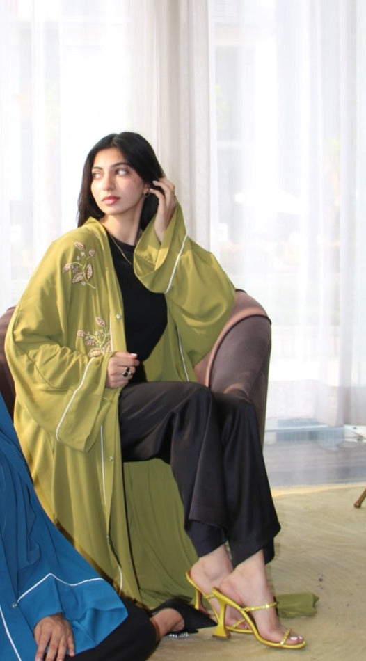 Olive Abaya Set