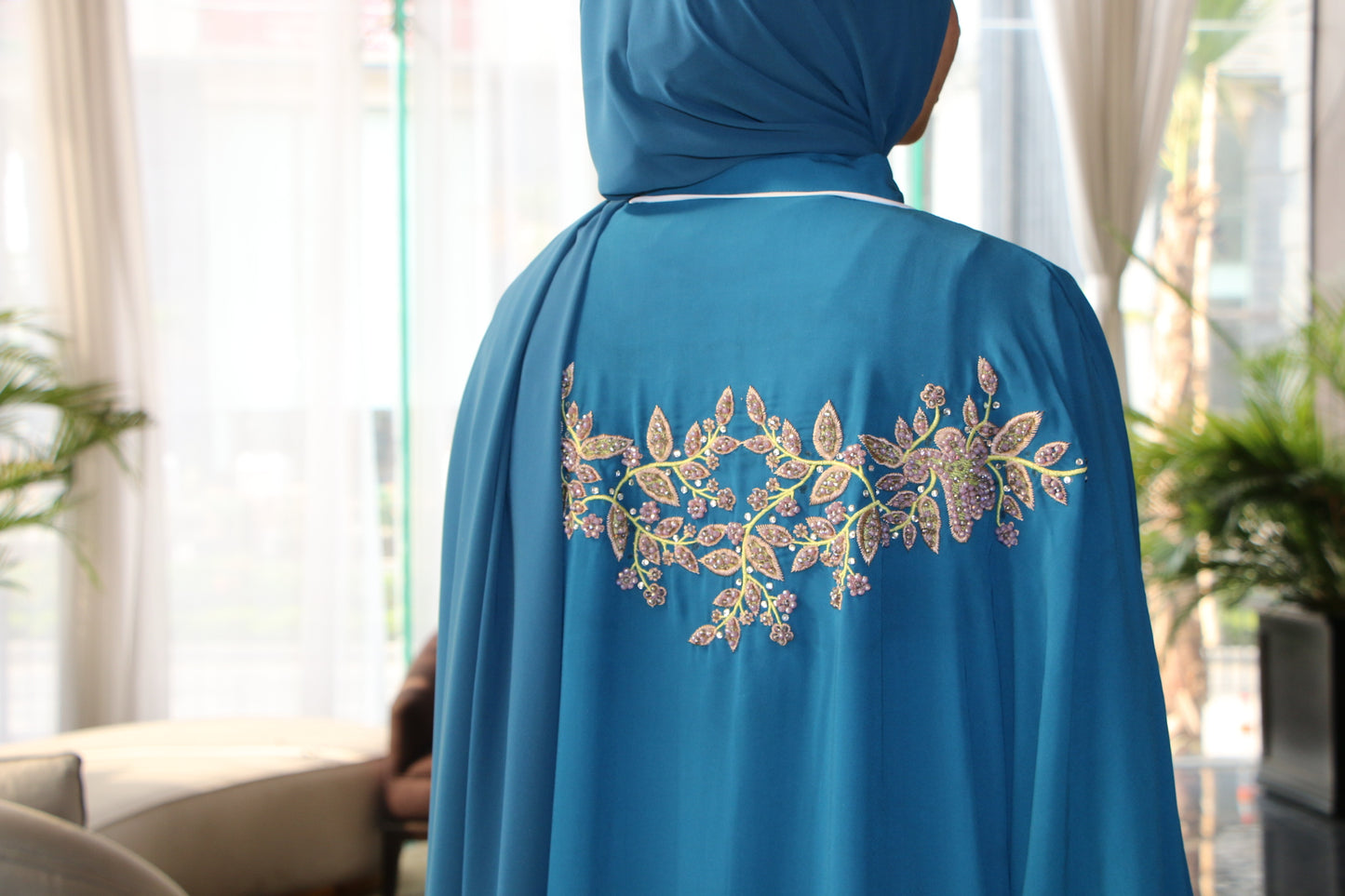 Sapphire Abaya Set