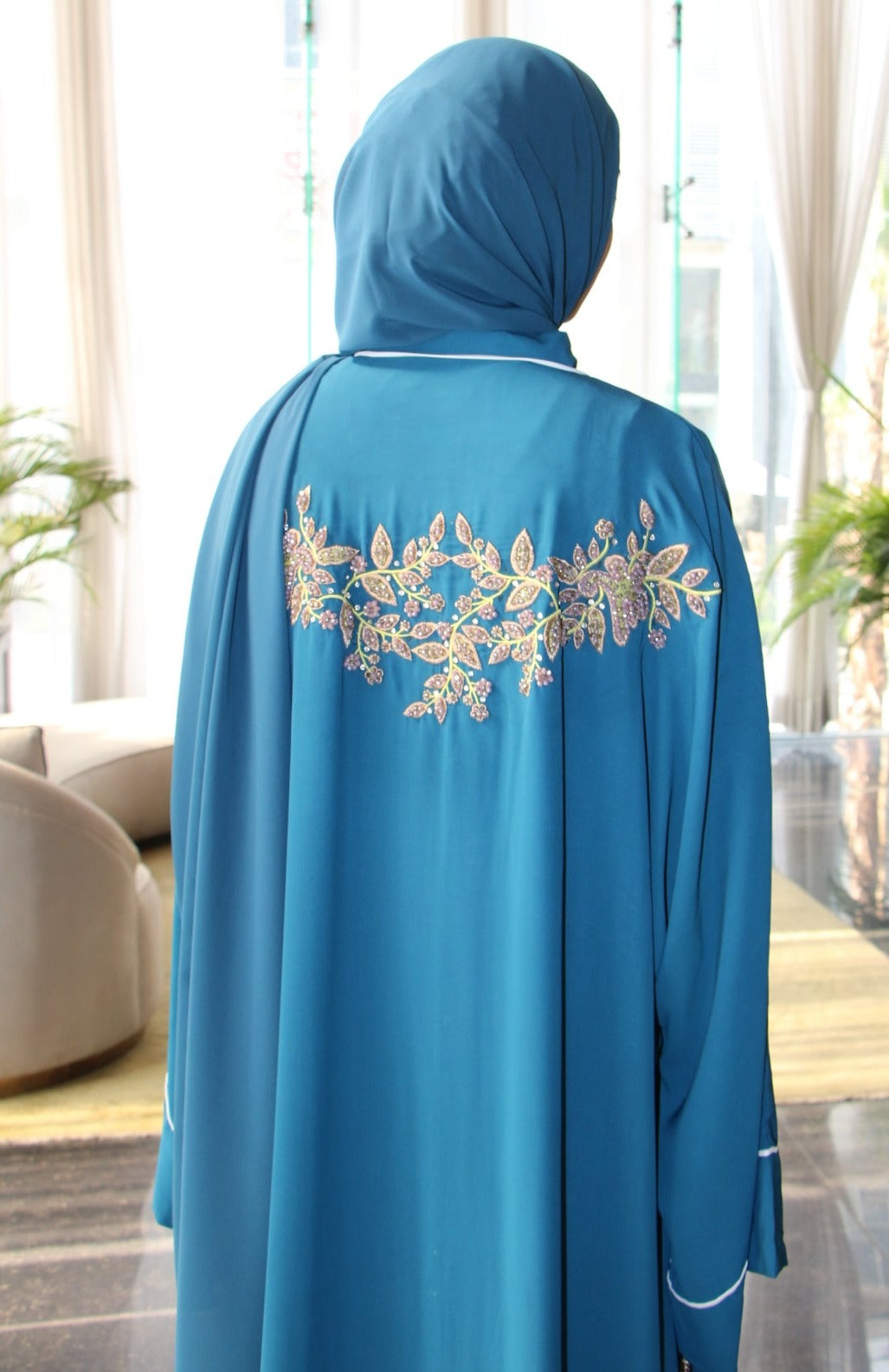 Sapphire Abaya Set