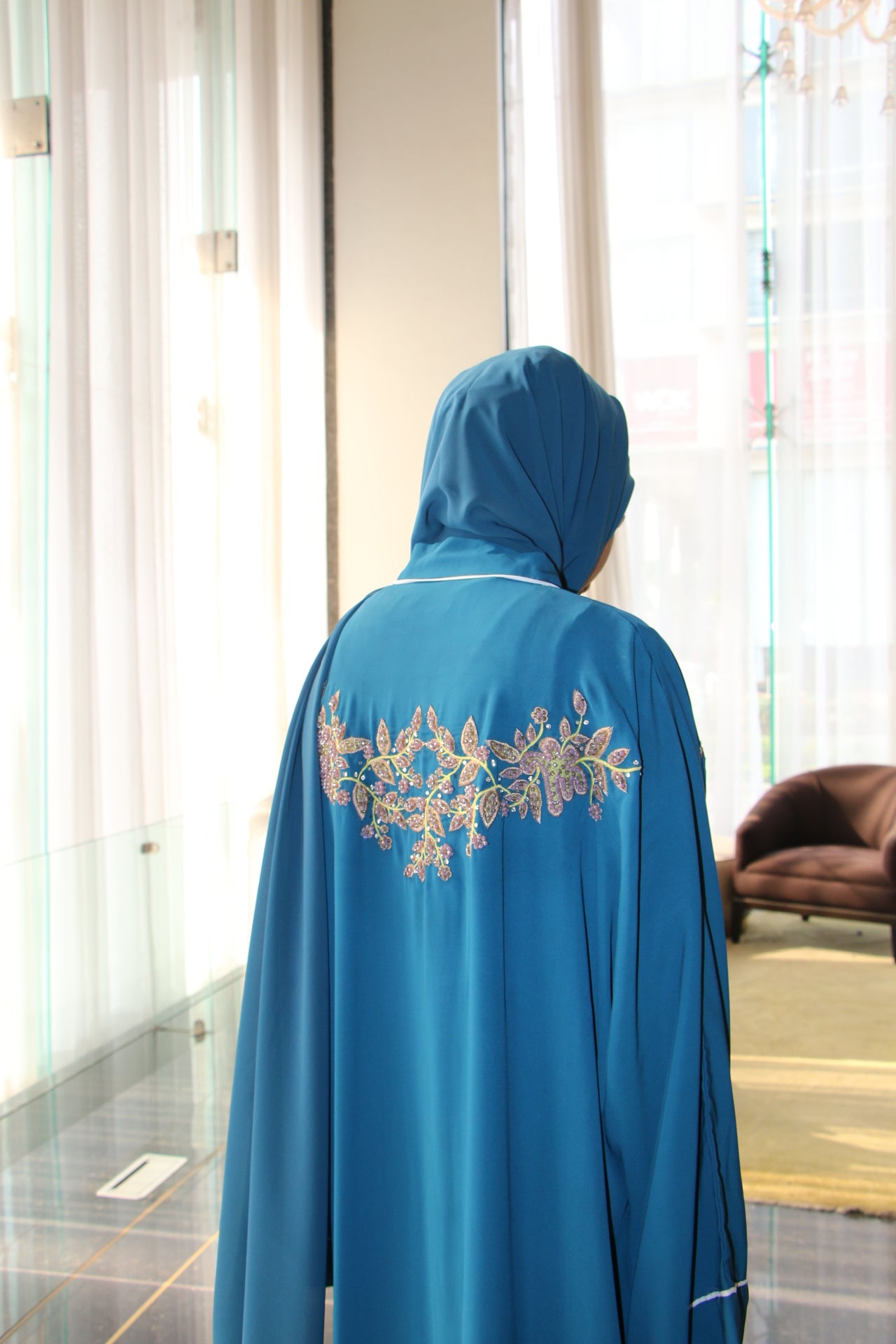 Sapphire Abaya Set
