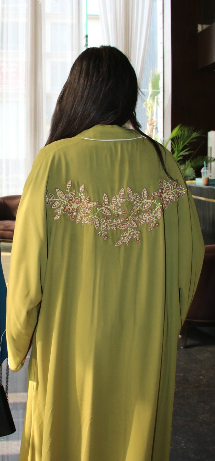 Olive Abaya Set