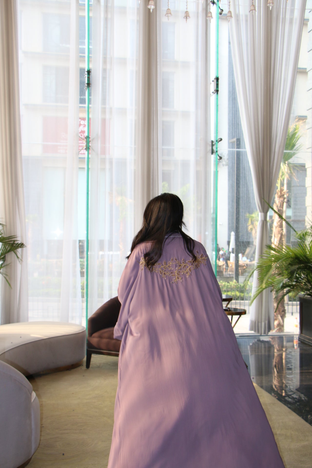 Lavender Abaya Set