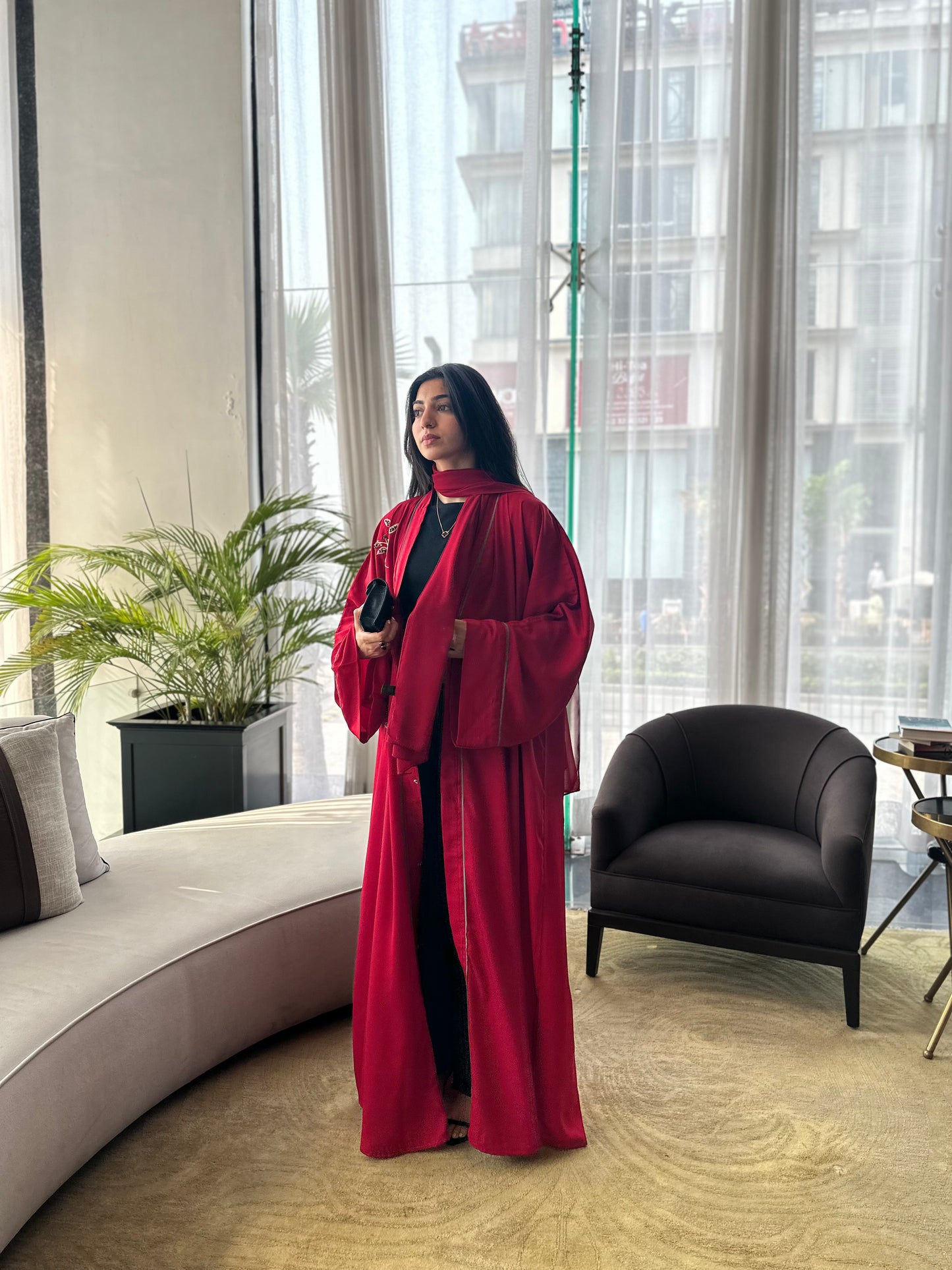 Rouge Abaya Set